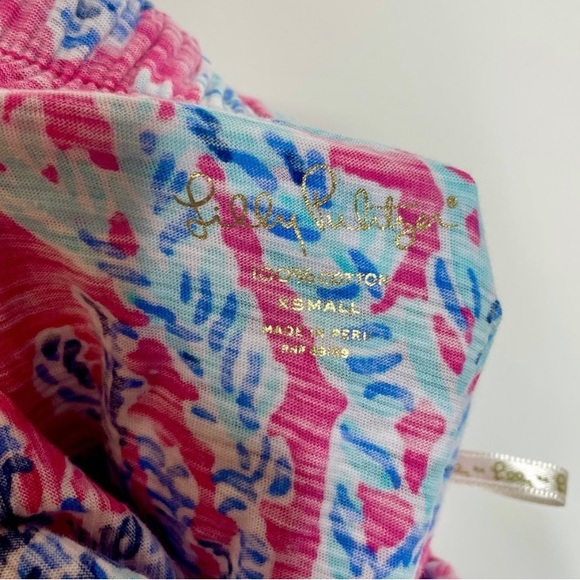 Lilly Pulitzer Strapless Wiley Ruffle Tube Top Capri Pink Samba Coral Women's XS - Picture 7 of 7